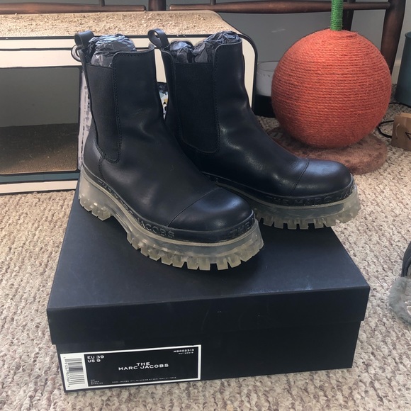 Marc Jacobs The Stomper Chelsea Boots clear sole - Picture 4 of 7